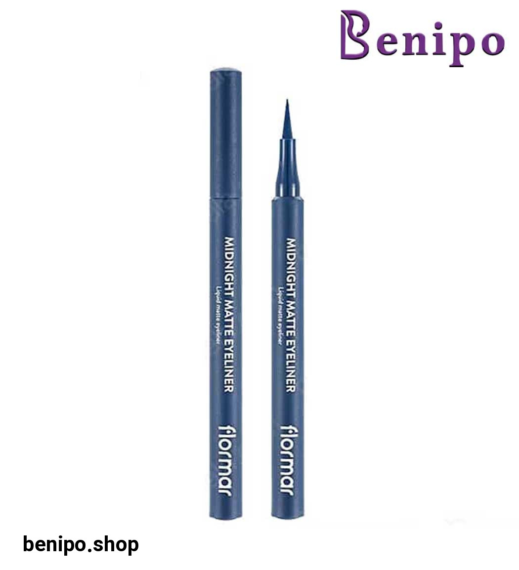 خط چشم ماژیکی مات رنگ سورمه ای مدل Midnight