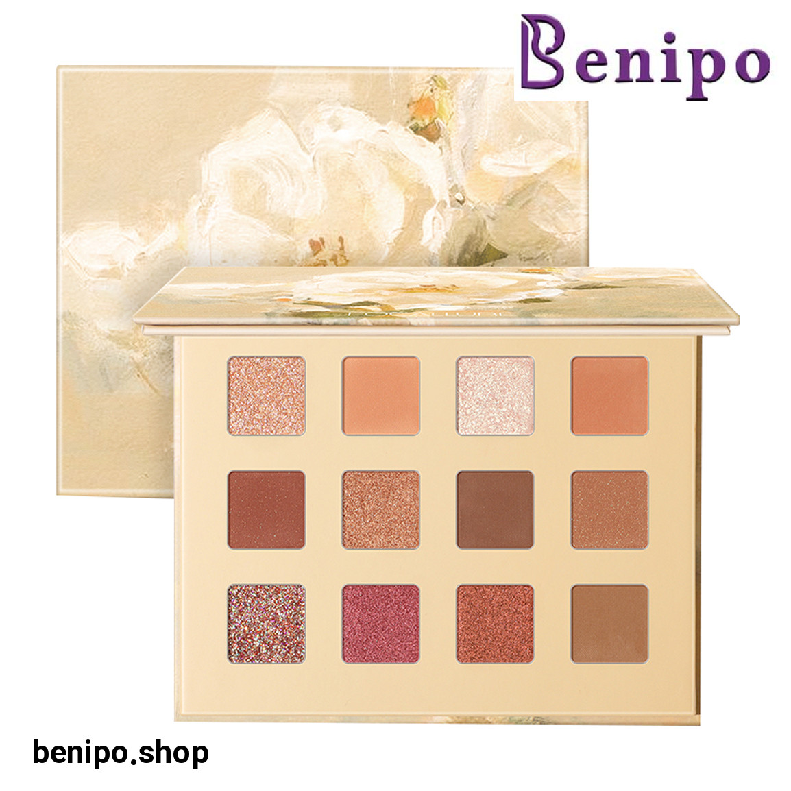 پلت سایه 12 رنگ مدل جاسمین