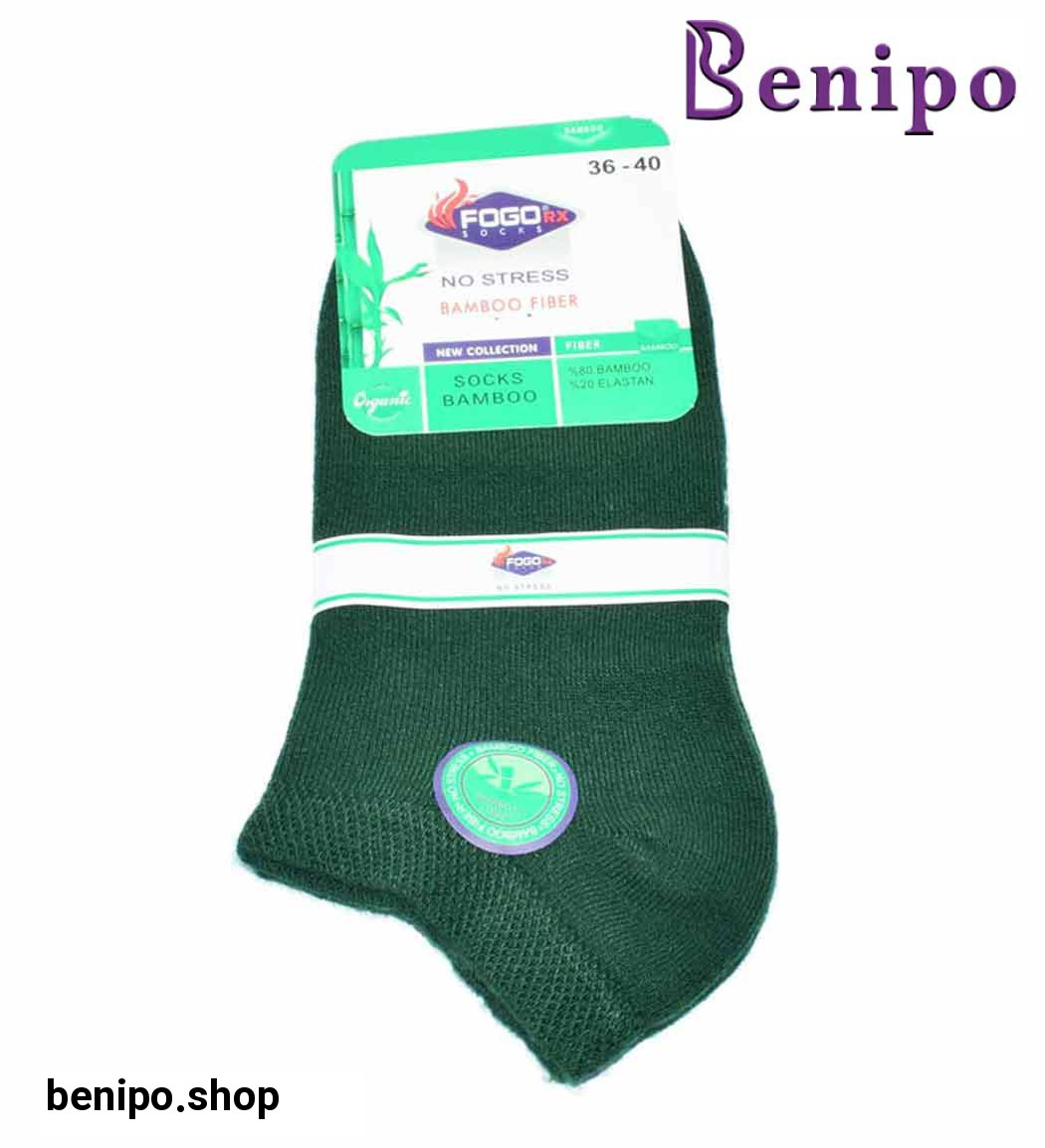 جوراب مچی زنانه سبز تیره