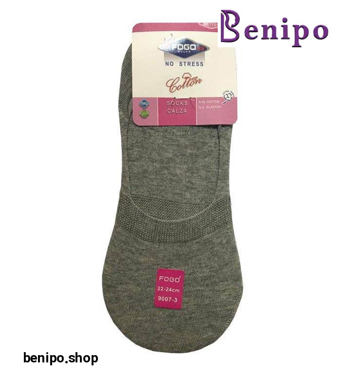 جوراب کالج زنانه فوگو خاکستری پررنگ