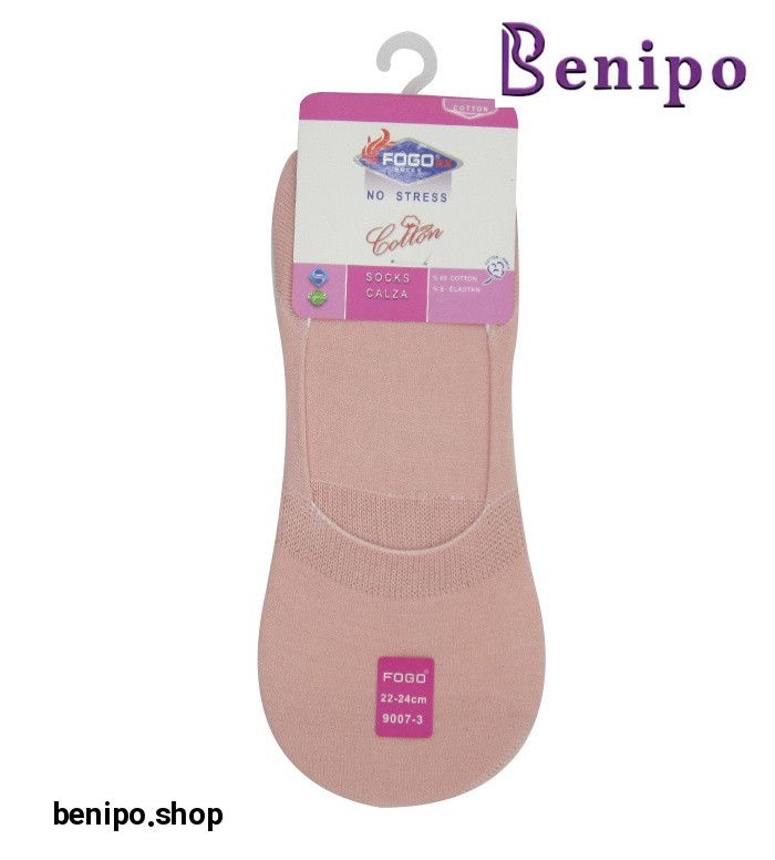 جوراب کالج زنانه صورتی کرم