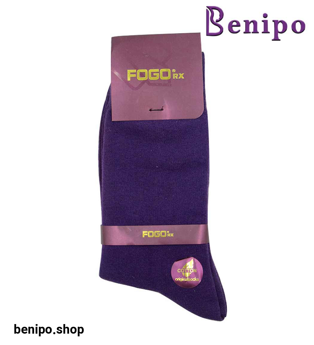 جوراب مردانه ساده بنفش روشن