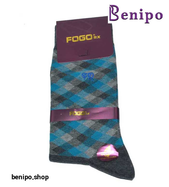 جوراب مردانه اسکاچ ریز خاکستری آبی