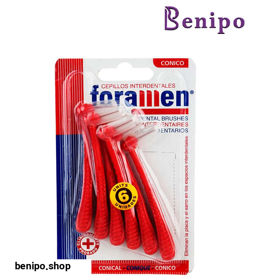 مسواک زاویه دار بین دندانی مخروطی متوسط نرم