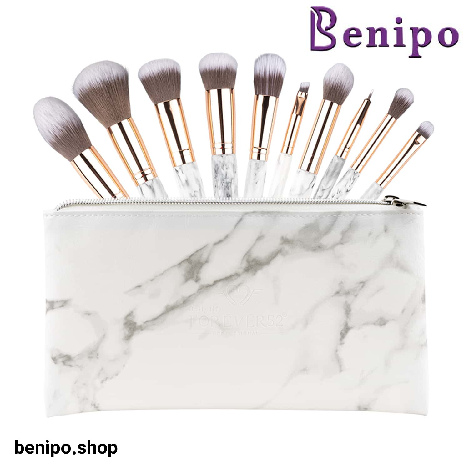 ست براش ده عددی فور اور 52 Marble Base