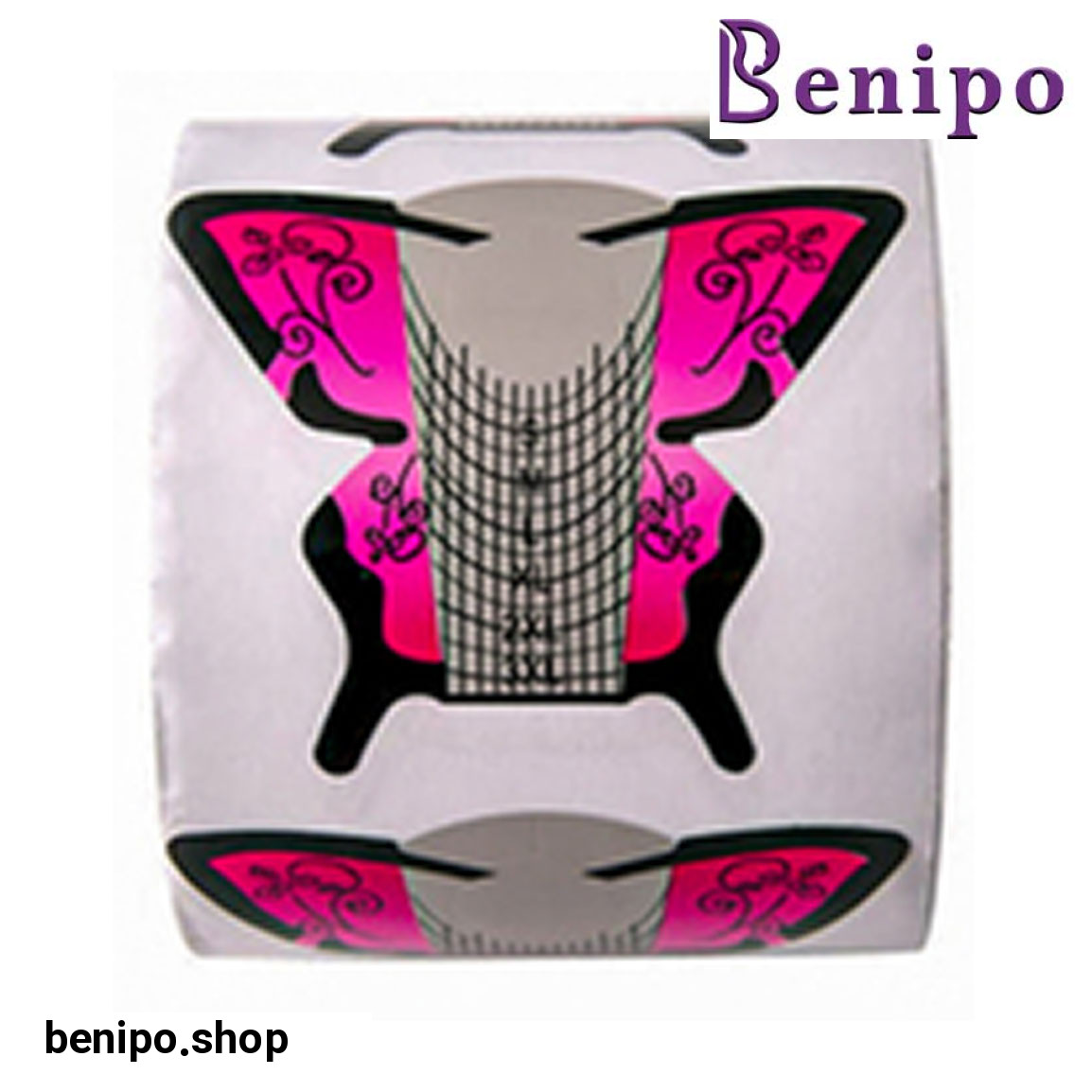 فرمر کاشت ناخن مدل پروانه کد 8272 بسته 300 عددی