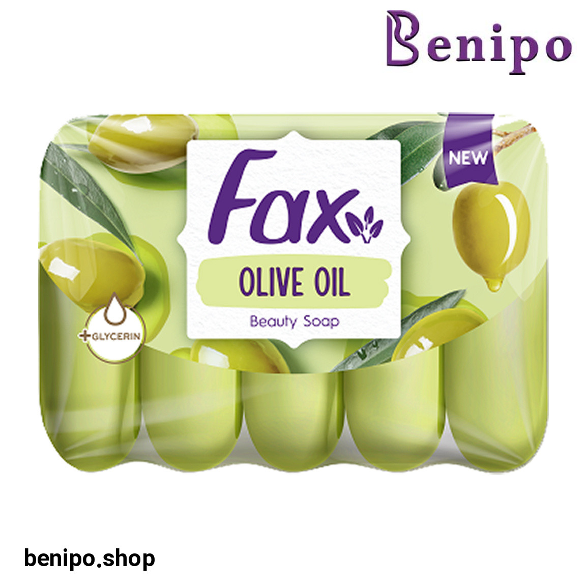 صابون زیبایی فاکس حاوی روغن زیتون بسته 5 عددی