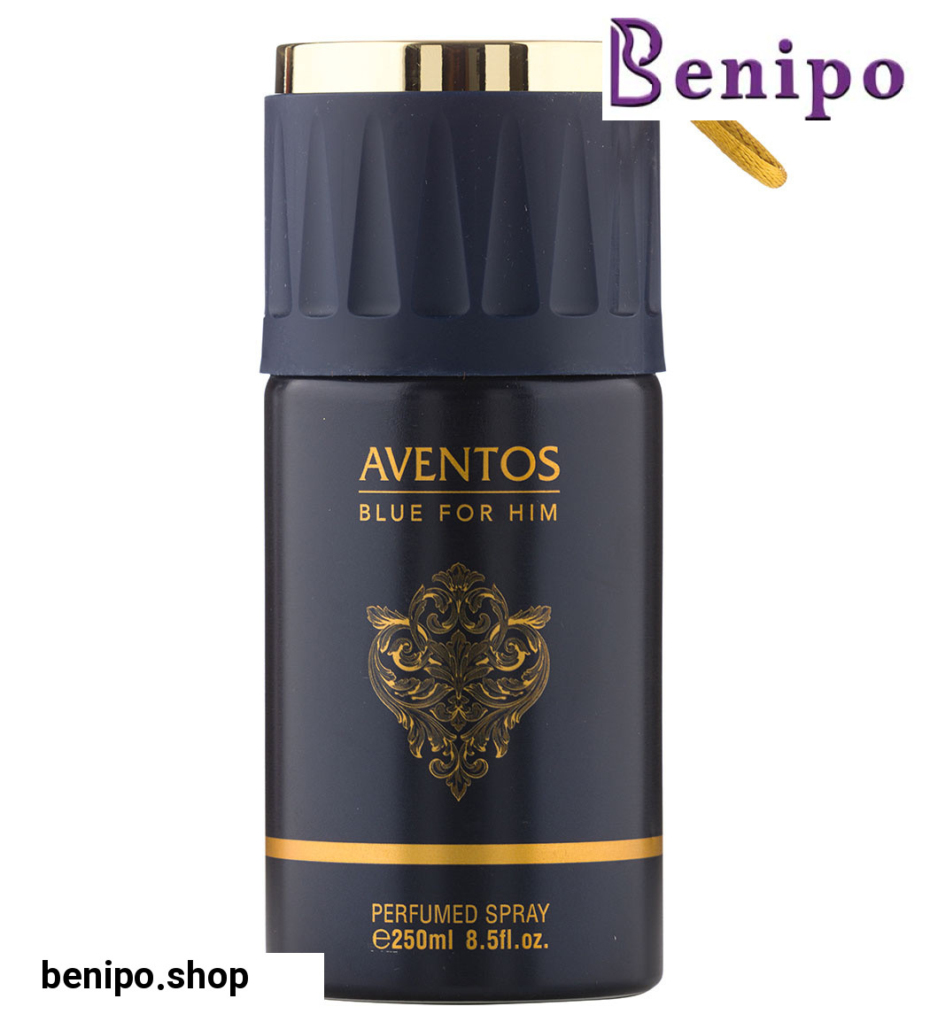 اسپری خوشبوکننده بدن مدل Aventos Blue For Him حجم 250میل