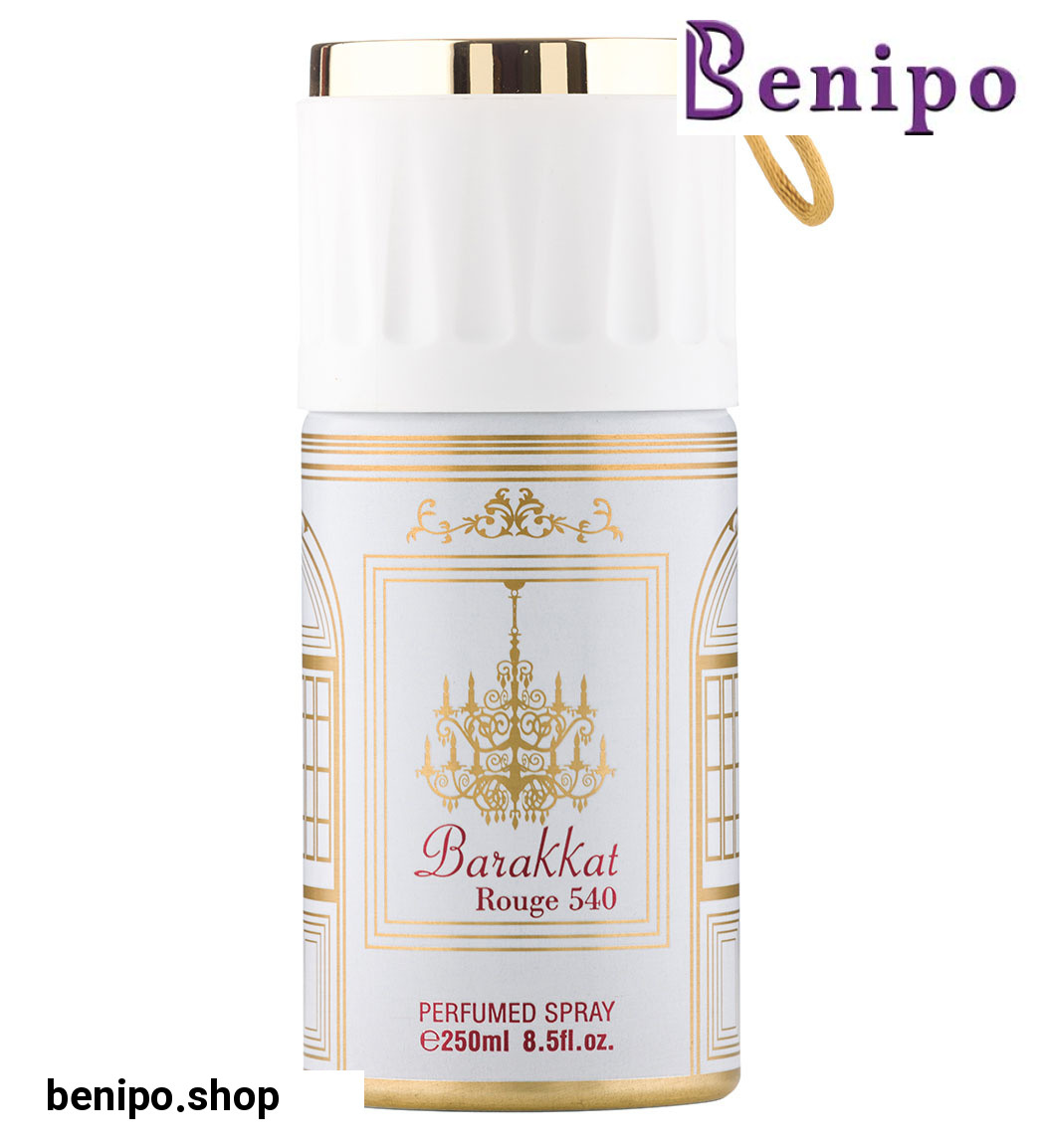 اسپری خوشبوکننده بدن مدل Barakkat Rouge 540 White حجم 250میل