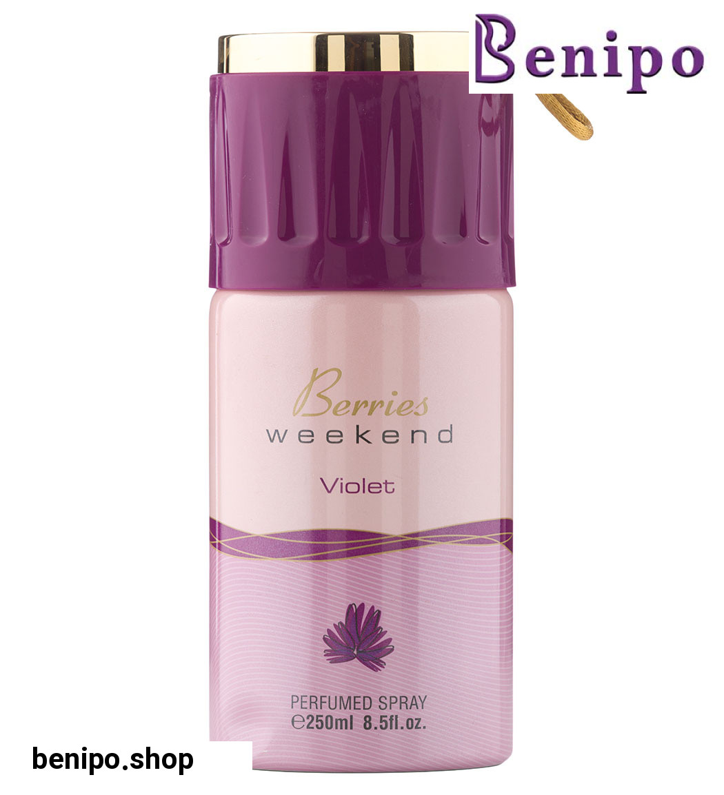 اسپری خوشبوکننده بدن مدل Berries Weekend Violet حجم 250میل