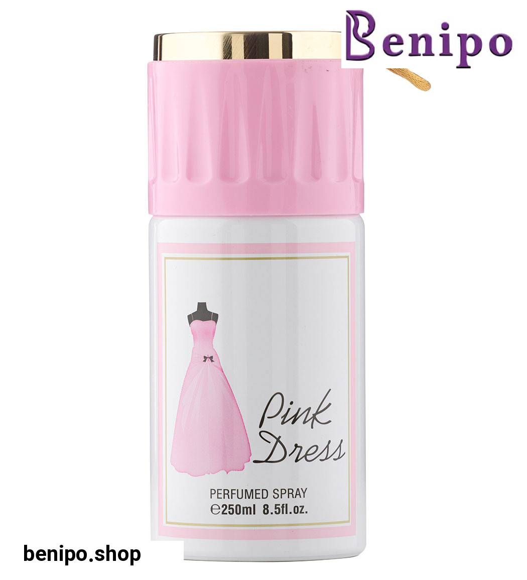 اسپری خوشبوکننده بدن مدل Pink Dress حجم 250میل