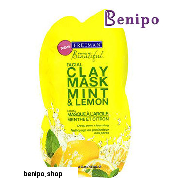 ماسک یکبار مصرف خاک رسی نعنا و لیمو