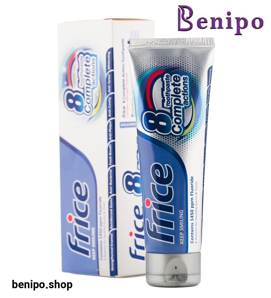 خمیر دندان کامل با عملکرد 8گانه حاوی یون فلوراید 120گرم