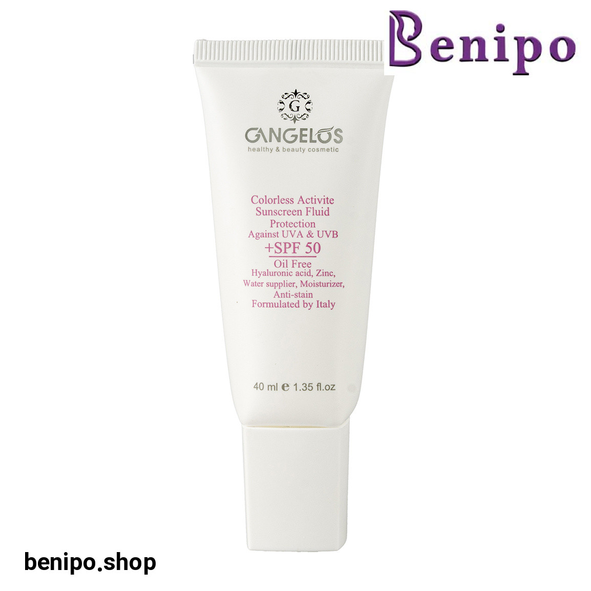 ضد آفتاب فلوئید بی رنگ با 50 SPF مناسب برای انواع پوست حجم 40 میلی لیتر