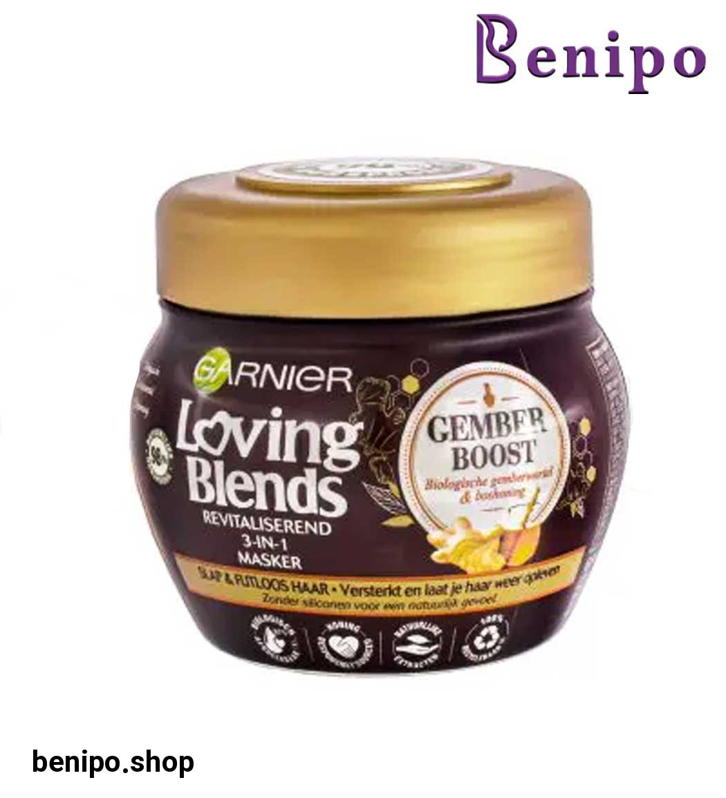 ماسک مو احیاء و باز سازی کننده عصاره زنجبیل و عسل موهای آسیب دیده و شکننده 300 میل