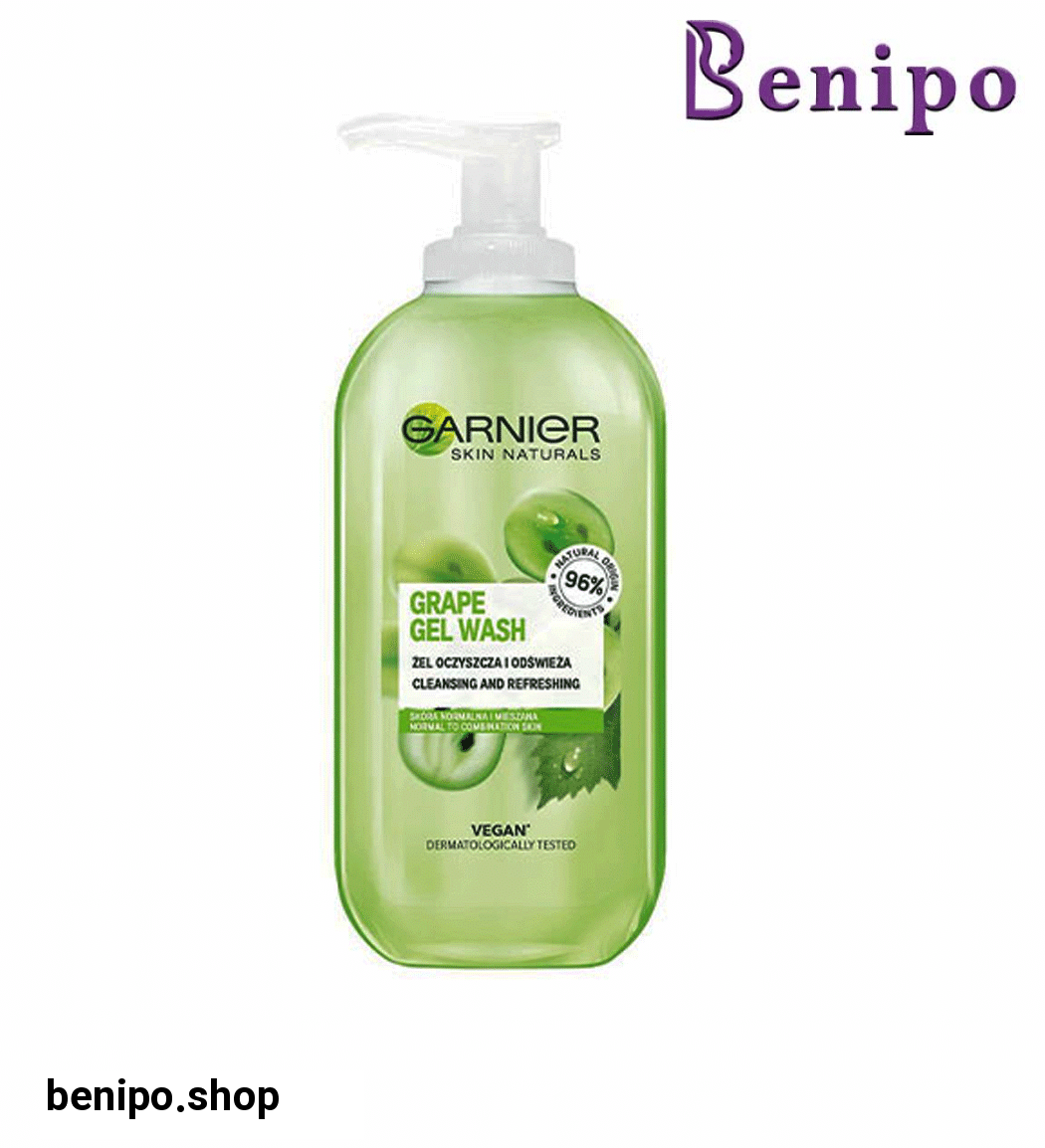 ژل شوینده صورت حاوی عصاره انگور مناسب پوست معمولی و مختلط 200میل