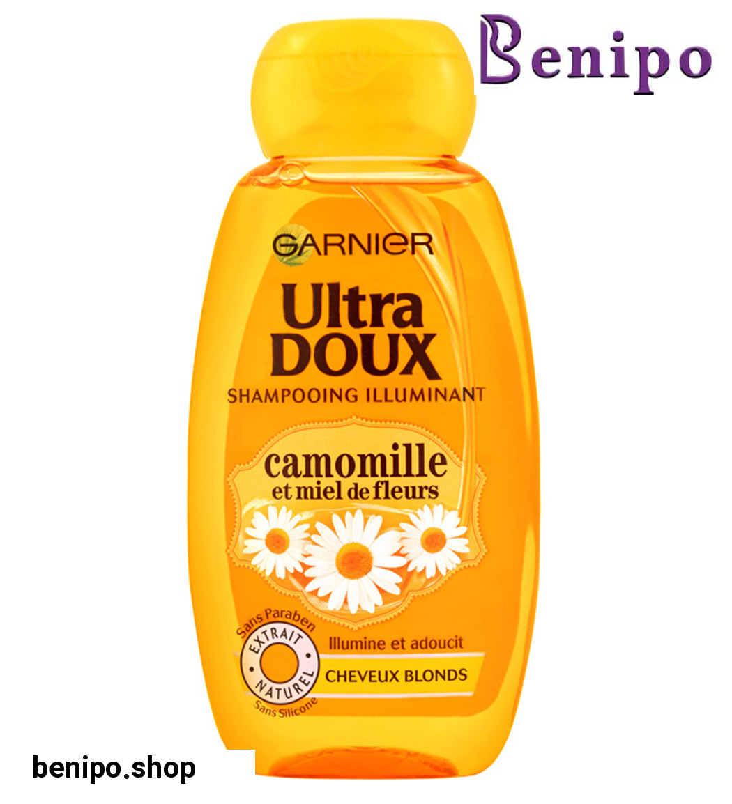 شامپو درخشان کننده مو بابونه و عسل مدل Ultra Doux حجم 400میل