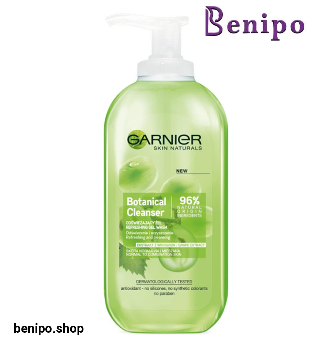 ژل گیاهی شستشو صورت صورت حاوی عصاره انگور مناسب پوست نرمال و مختلط حجم 200 میل