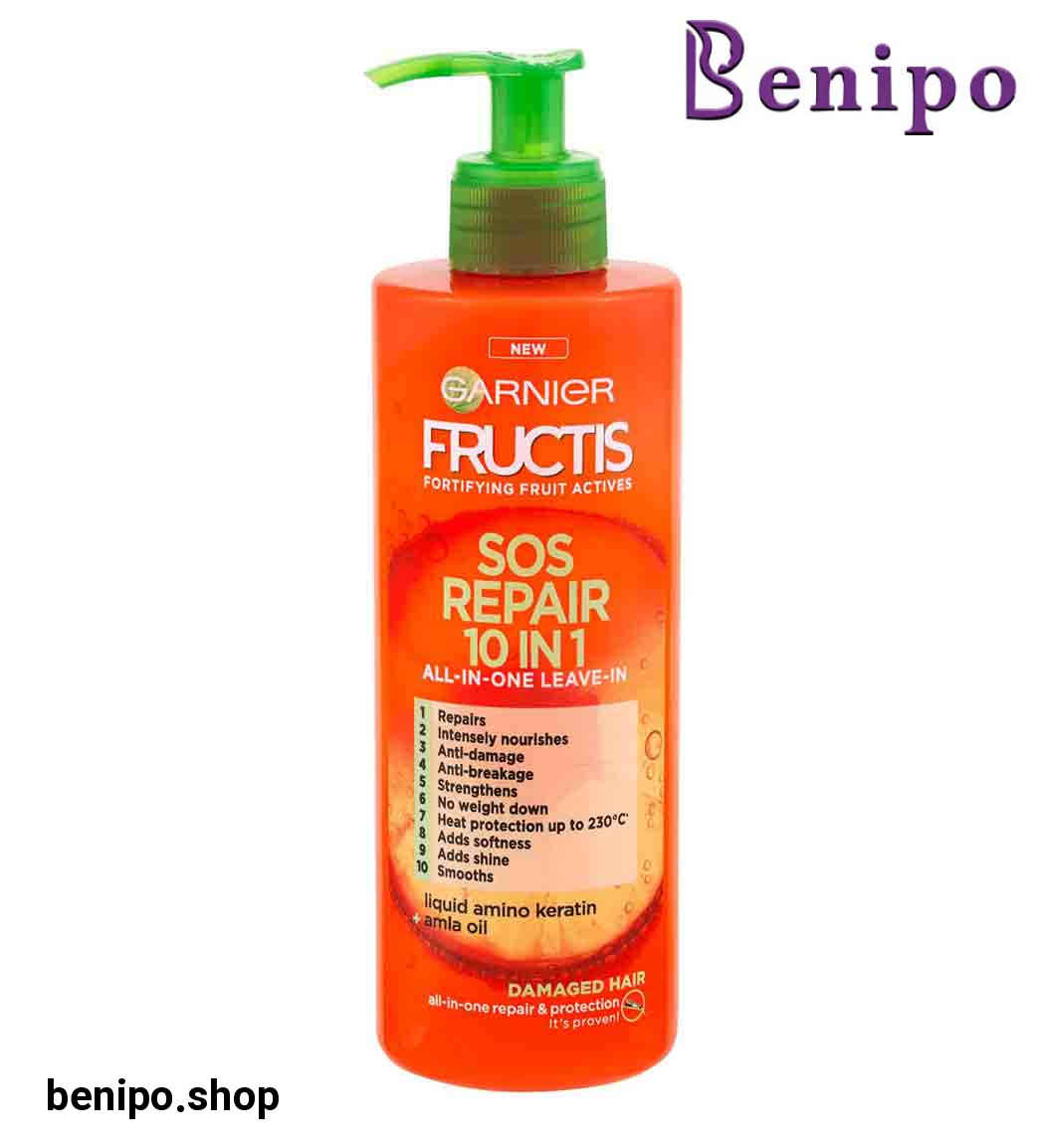 کرم مو نرم و ترمیم کننده 10 کاره مدل Garnier Sos Repair حجم 400 میل