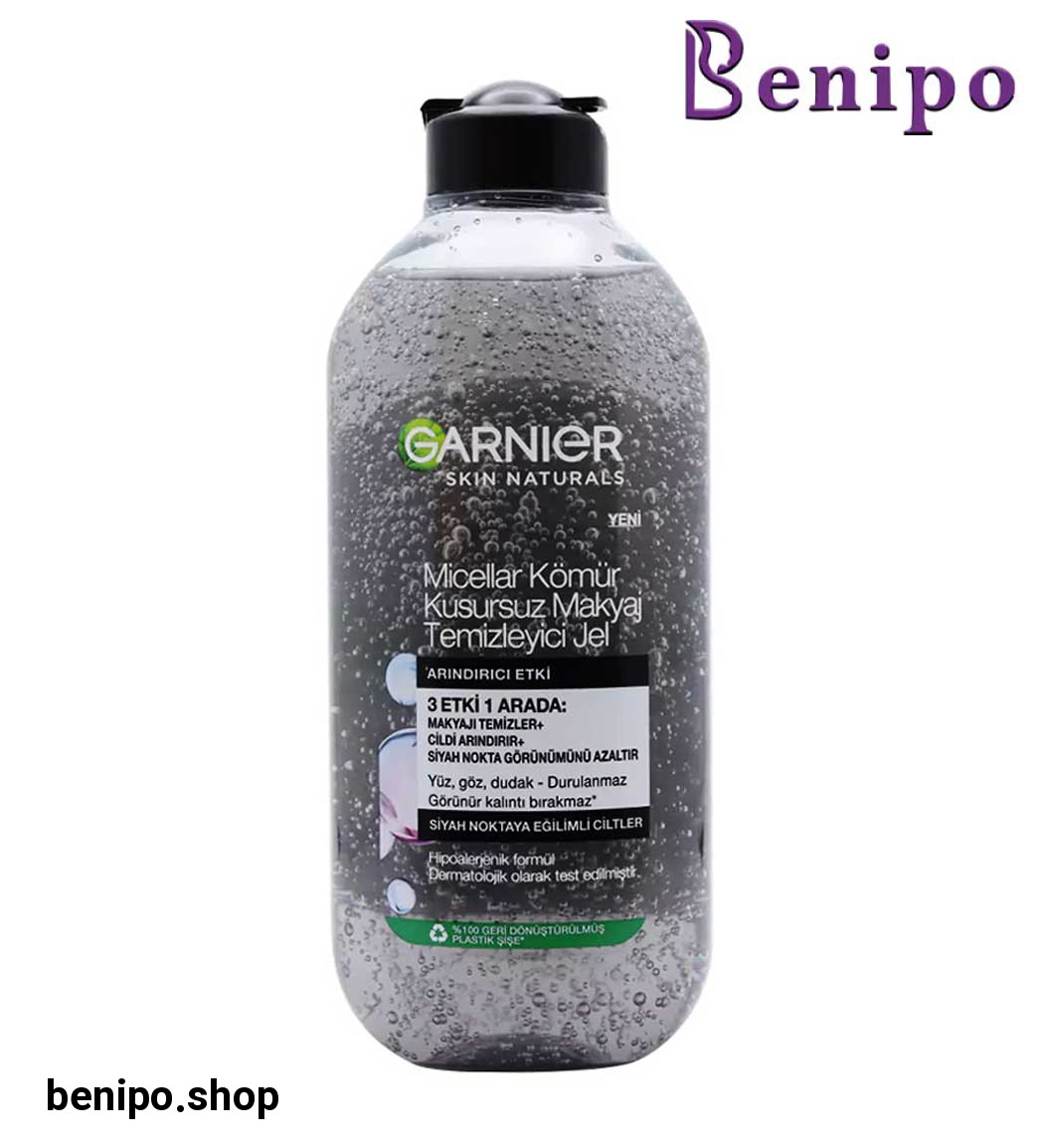 ژل میسلار charcoal حاوی زغال فعال حجم 400 میل