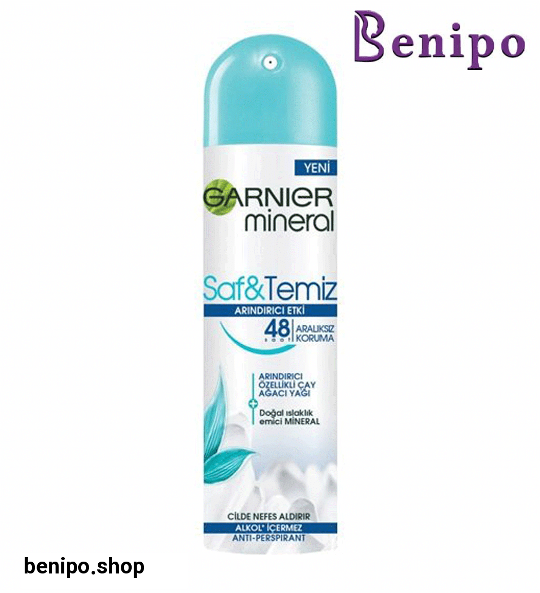 اسپری ضد تعریق و ضد لک زنانه 48 ساعته مدل Saf Ve Temiz