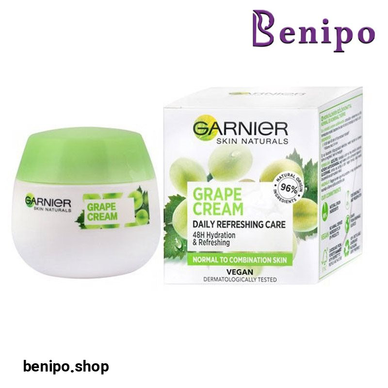 کرم آبرسان و مرطوب کننده حاوی عصاره آب انگور مناسب انواع پوست حجم 50 میل