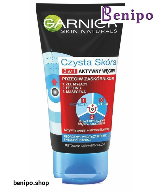 اسکراب ضد جوش سر سیاه 3 کاره ذغال فعال حجم 50 میل