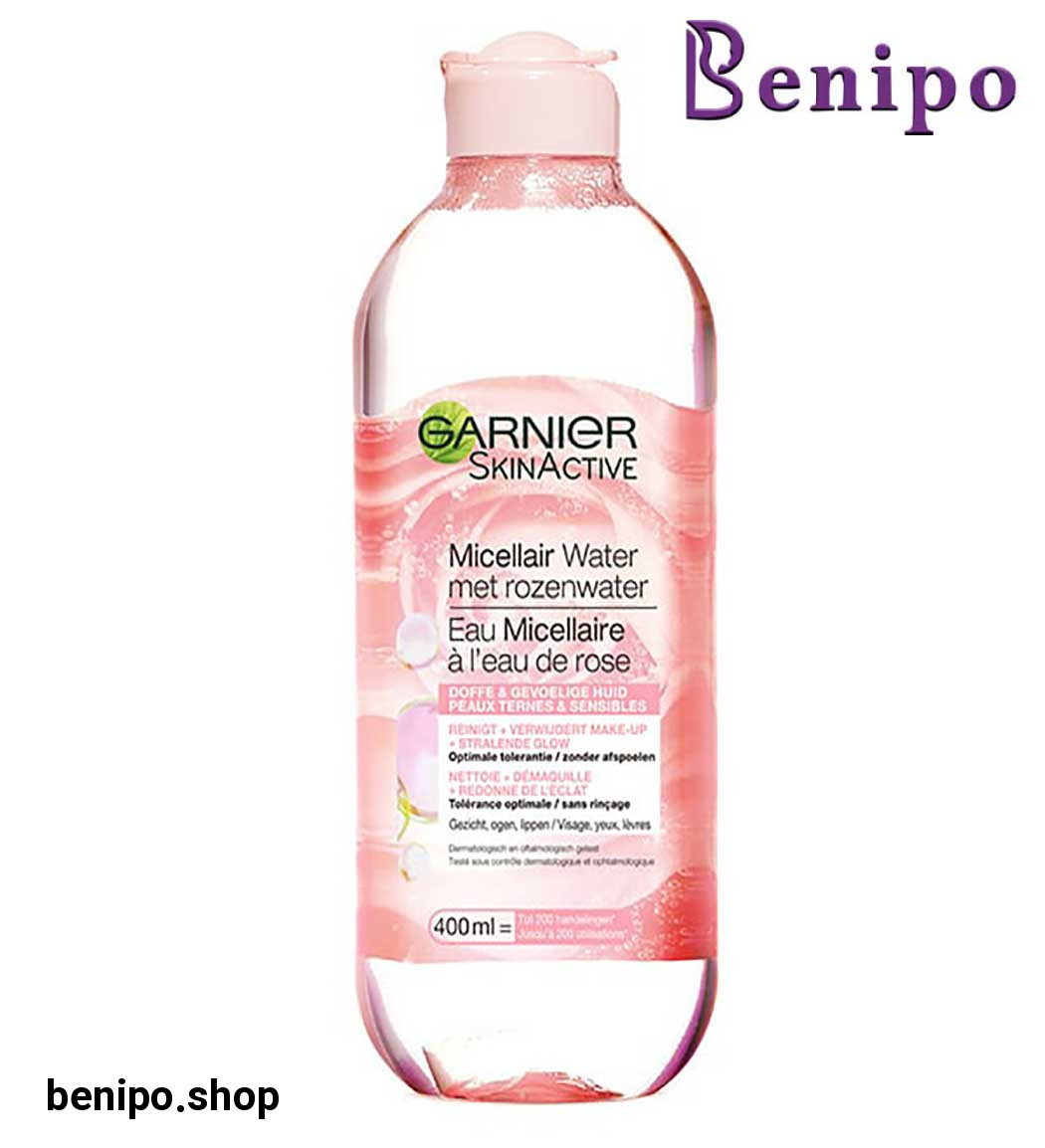 محلول میسلار واتر حاوی عصاره گل رز حجم 400 میل