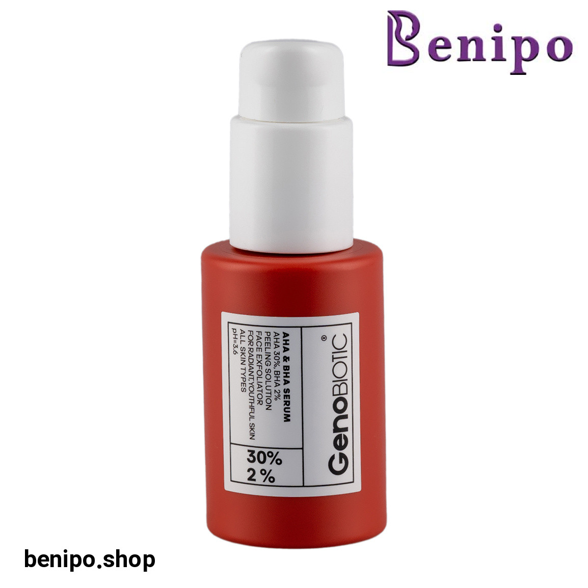 سرم آلفا و بتا هیدروکسی مناسب انواع پوست حجم 30 میلی لیتر