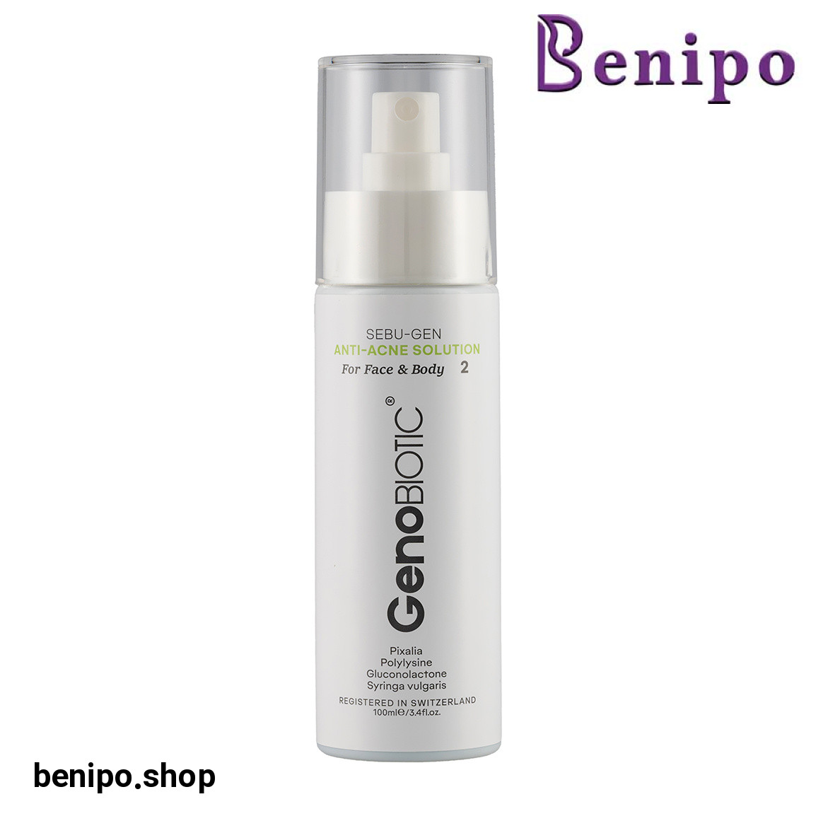 محلول ضد آکنه صورت و بدن