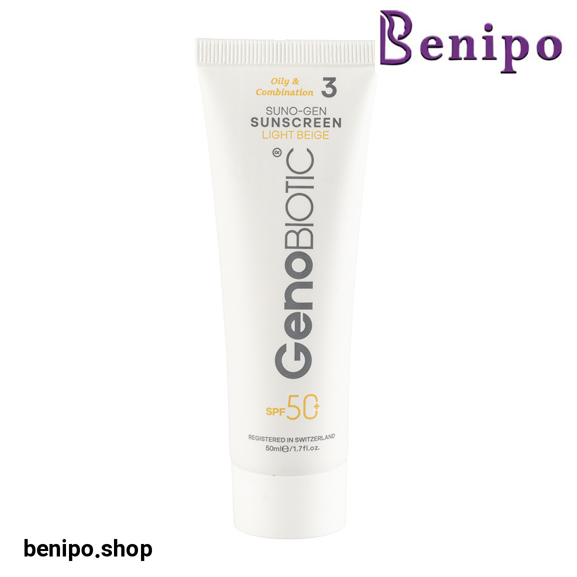 ضد آفتاب رنگی مناسب پوست چرب و مختلط اس پی اف 50