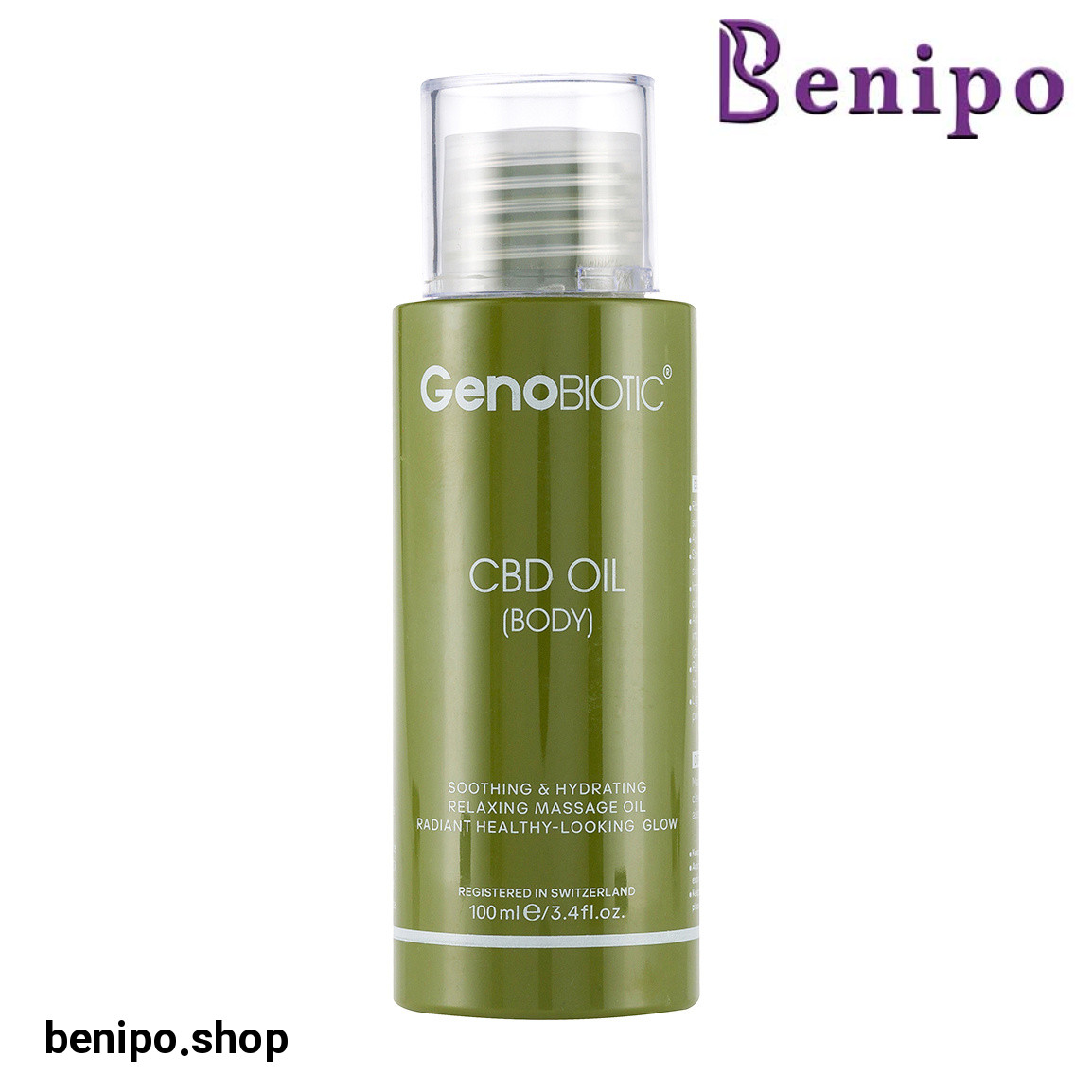 روغن رطوبت رسان CBD مناسب پوست بدن حجم 100 میلی لیتر