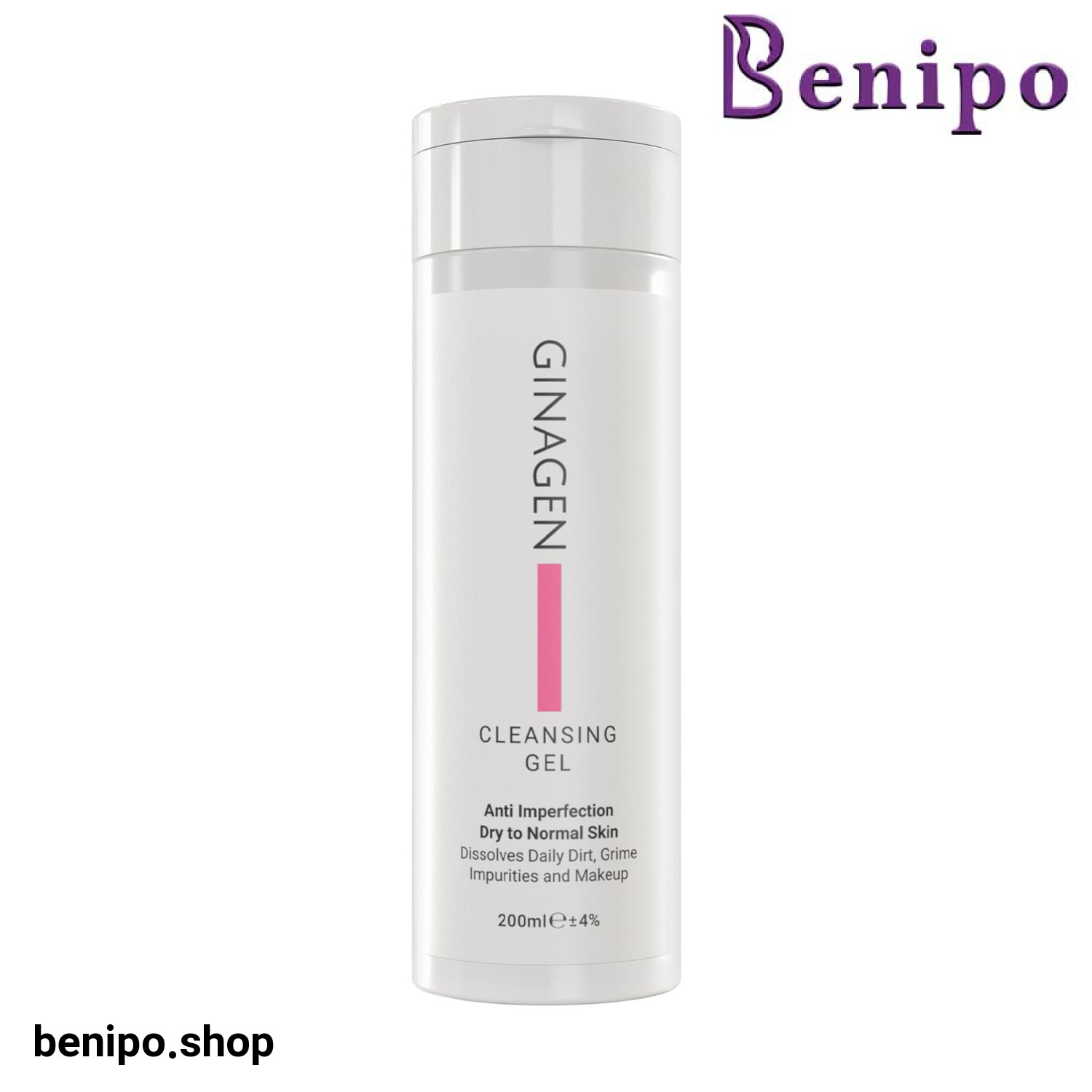 ژل شستشو صورت ژیناژن مخصوص پوست خشک و نرمال