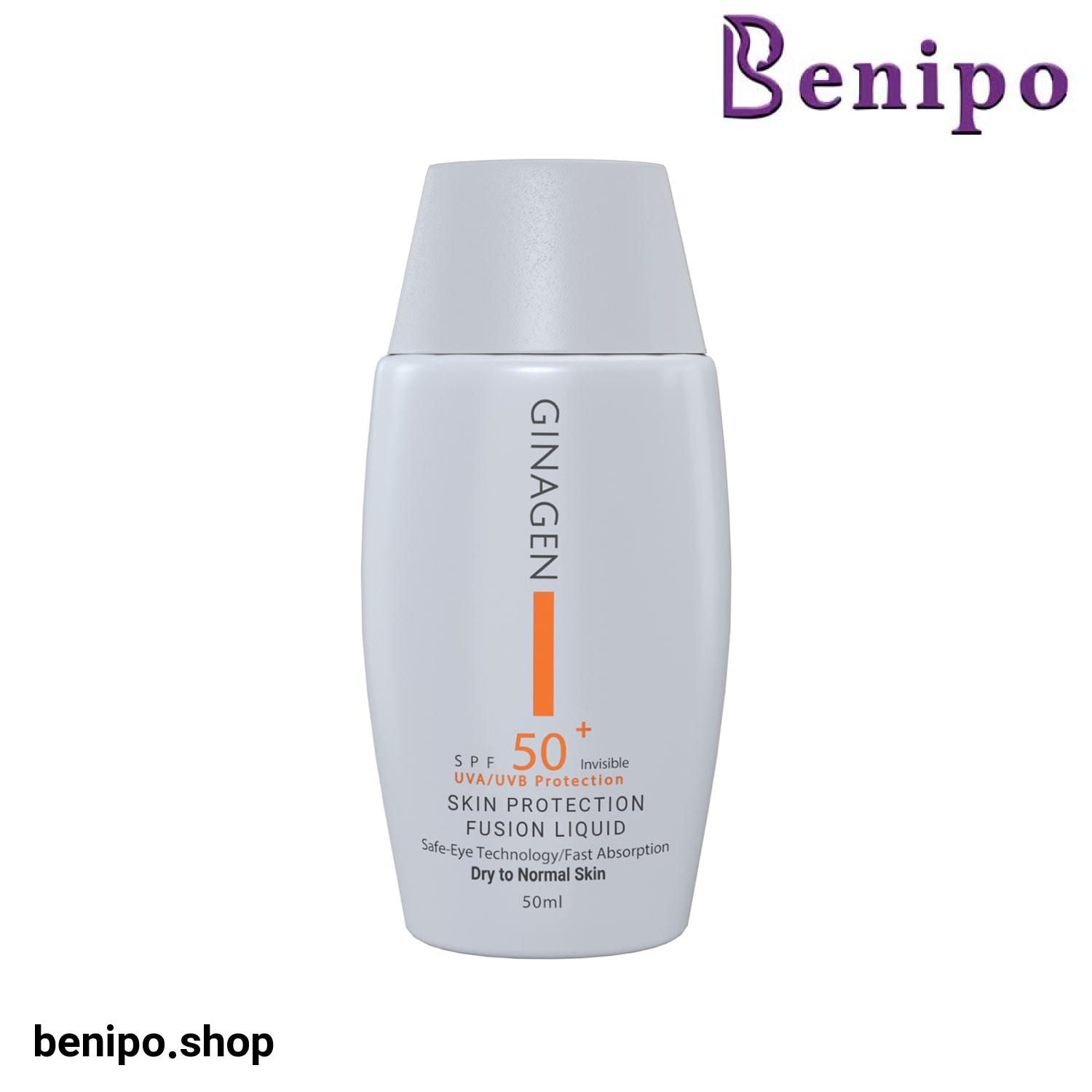 کرم ضد آفتاب ژیناژن بی رنگ پوست خشک و نرمال