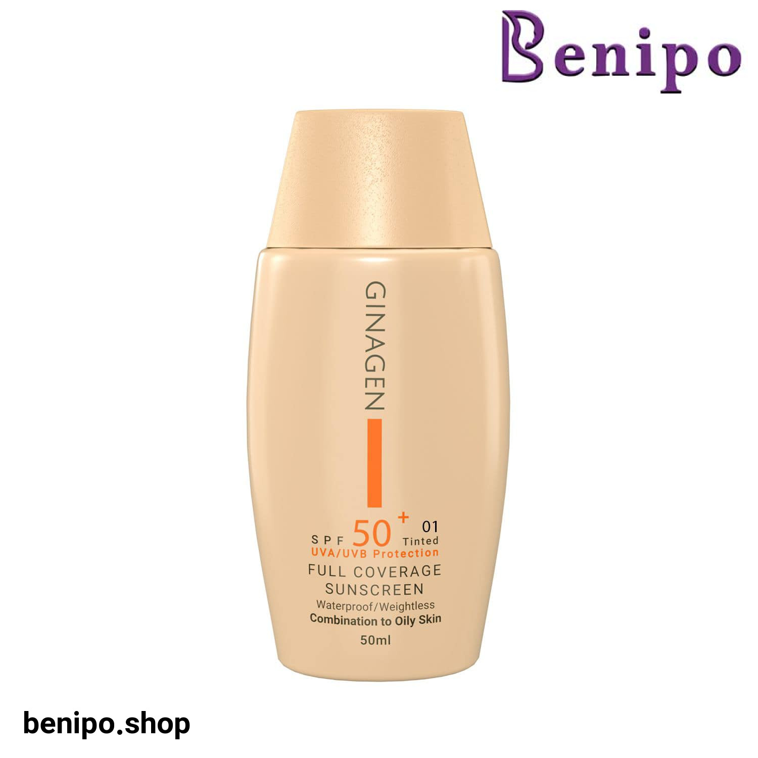 ضد آفتاب رنگی پوست چرب و مختلط ژیناژن