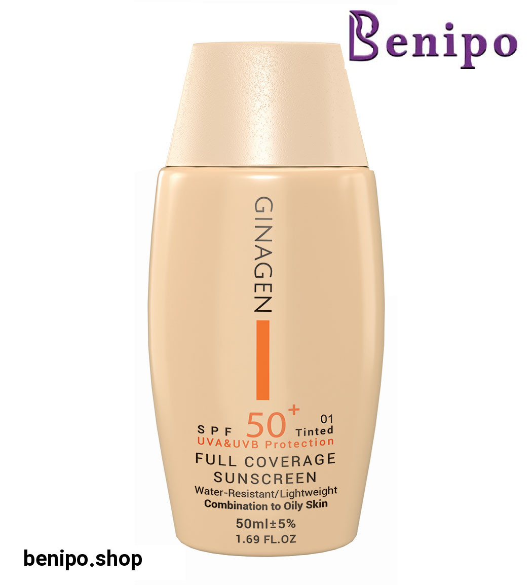 کرم ضد آفتاب رنگی مدل SPF50 مناسب پوست چرب و مختلط حجم 50 میلی لیتر