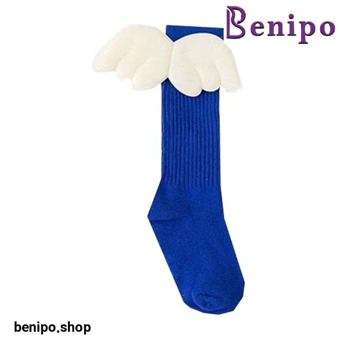 جوراب ساق بلند دخترانه مدل بال فرشته 4 تا 6 سال