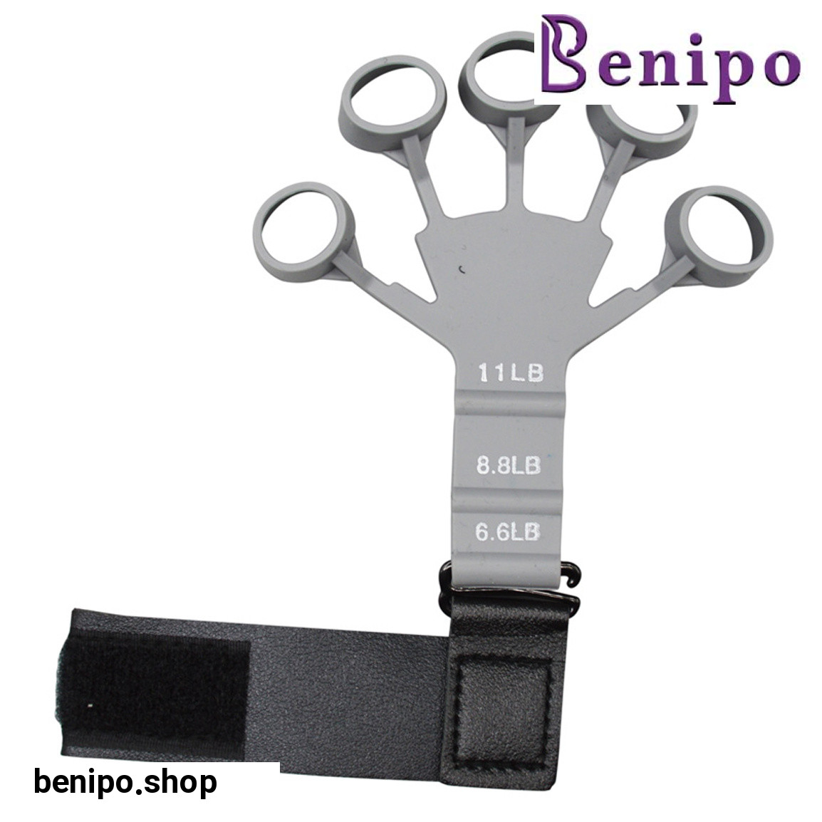 کش تقویت انگشت و ساعد سه کاره گریپستر مدل Gray Gripster 03530