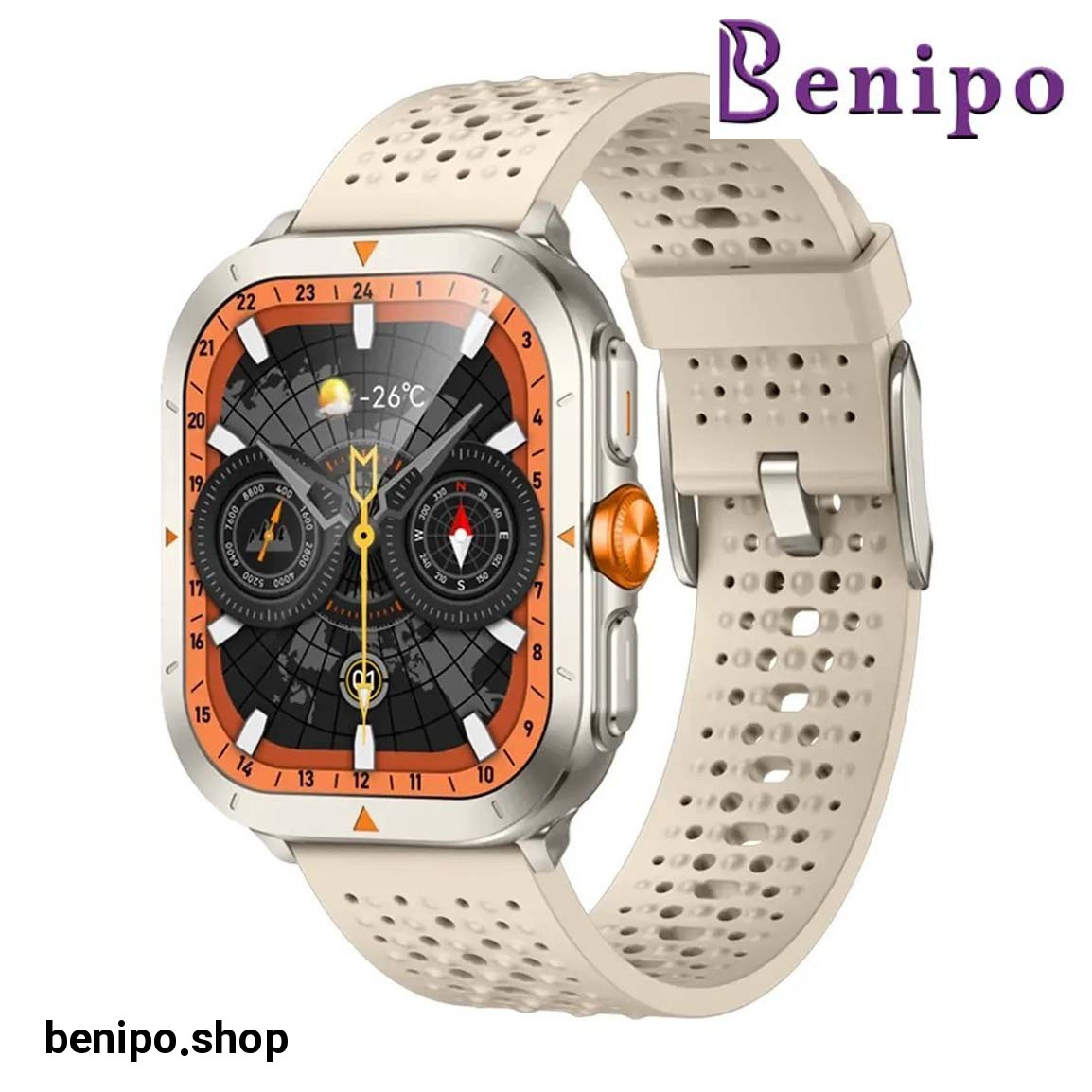 ساعت هوشمند مدل GX TRACE با بند سیلیکونی