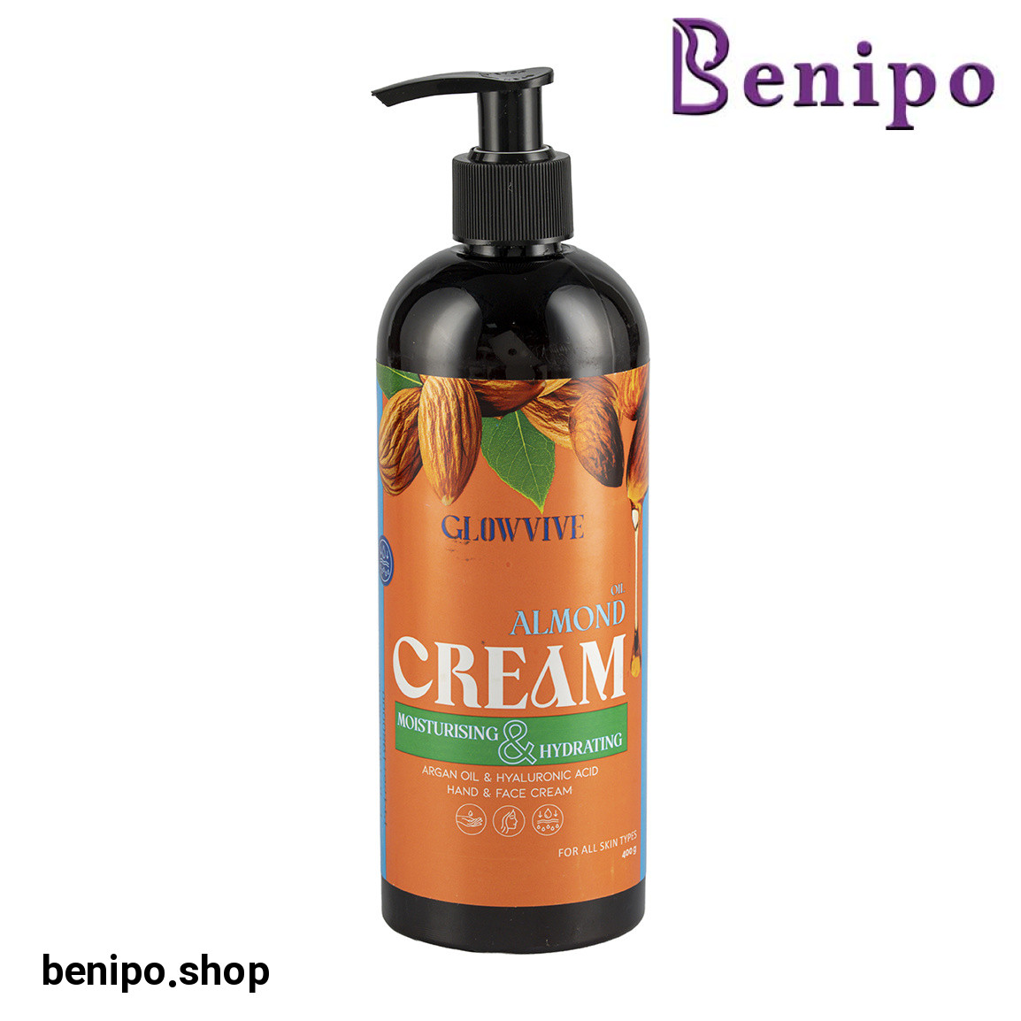 کرم آبرسان بادام وزن 400 گرم