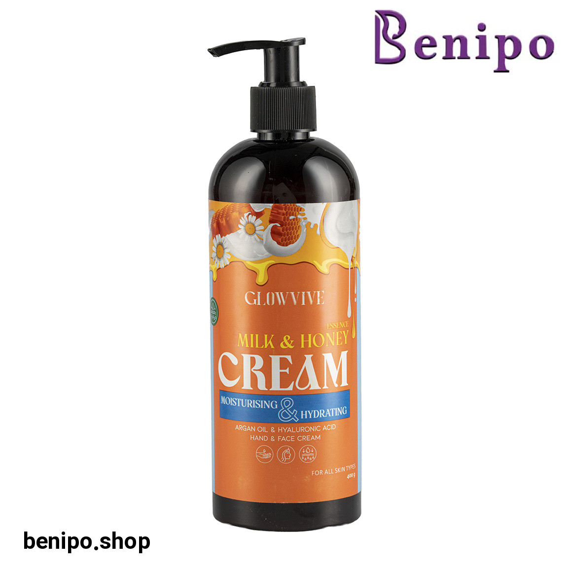 کرم آبرسان شیر و عسل وزن 400 گرم