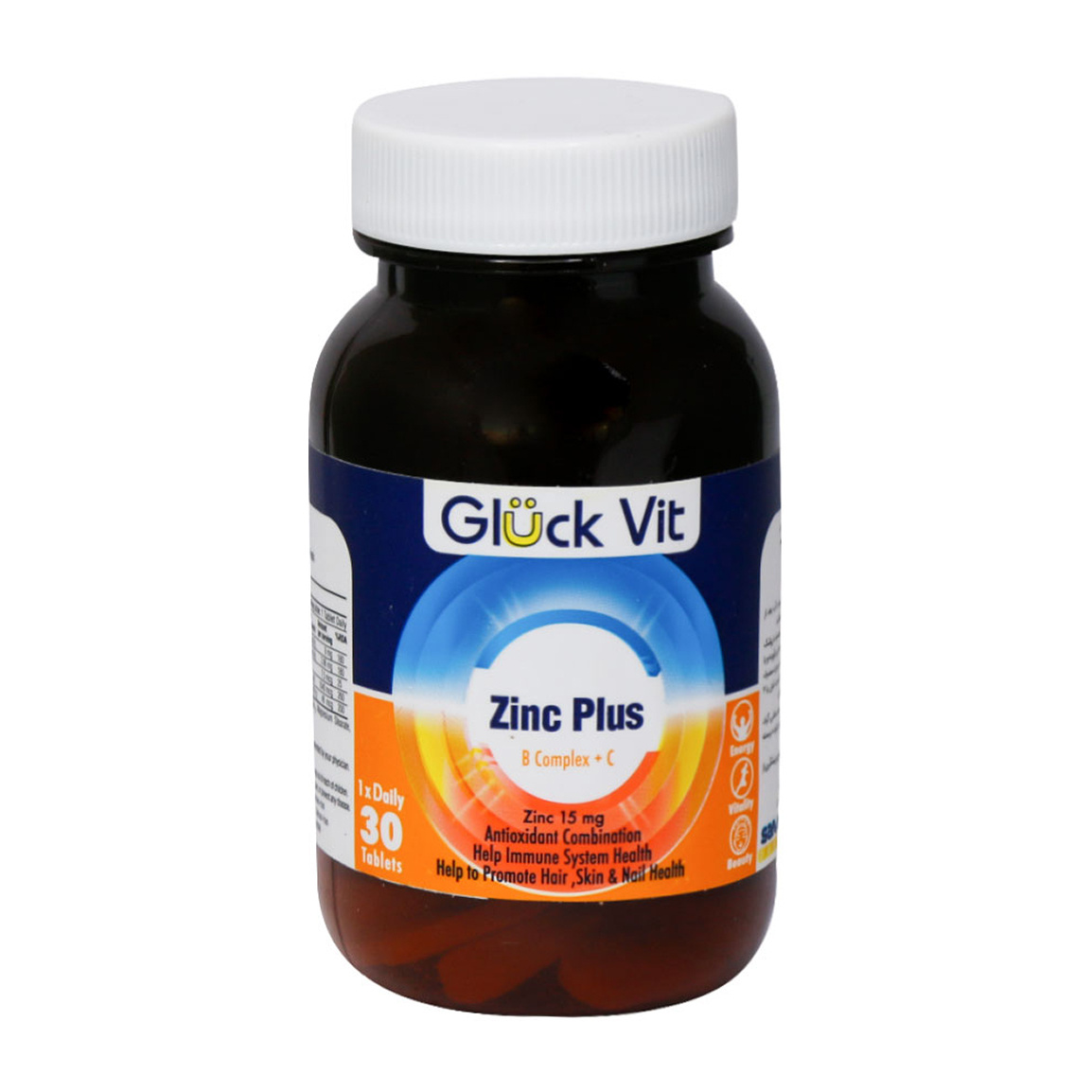 قرص زینک پلاس و ویتامین B Complex و C بسته 30 عددی