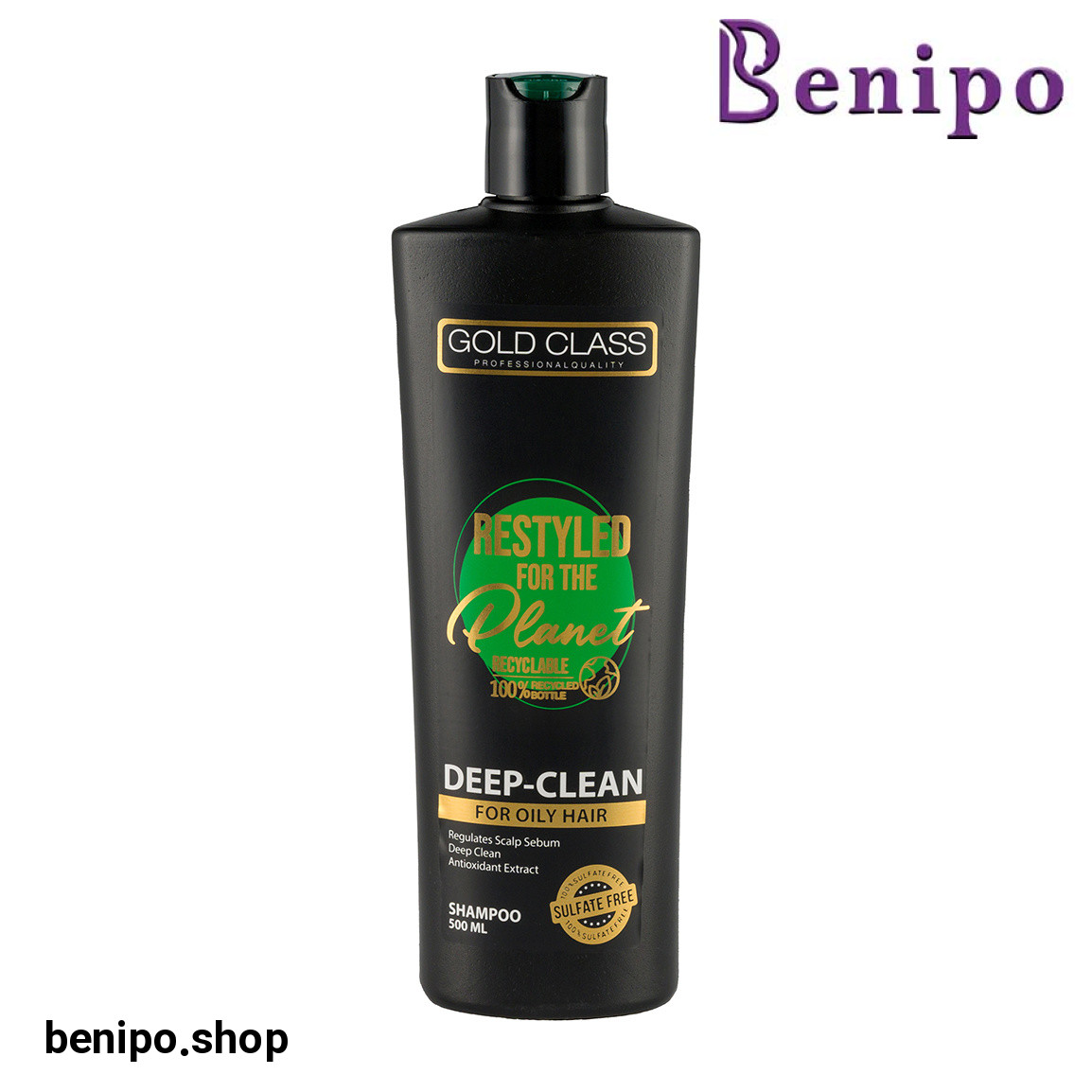 شامپو حاوی عصاره چای سبز مناسب مو چرب حجم 500 میلی لیتر