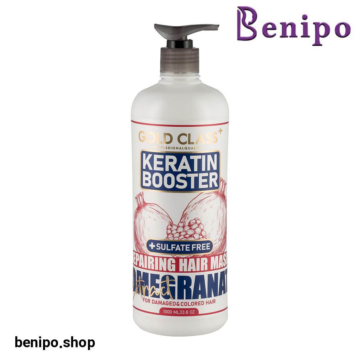 ماسک مو ترمیم کننده فاقد سولفات مدل Keratin Booster مناسب موهای رنگ شده و آسیب دیده حجم 1000 میلی لیتر