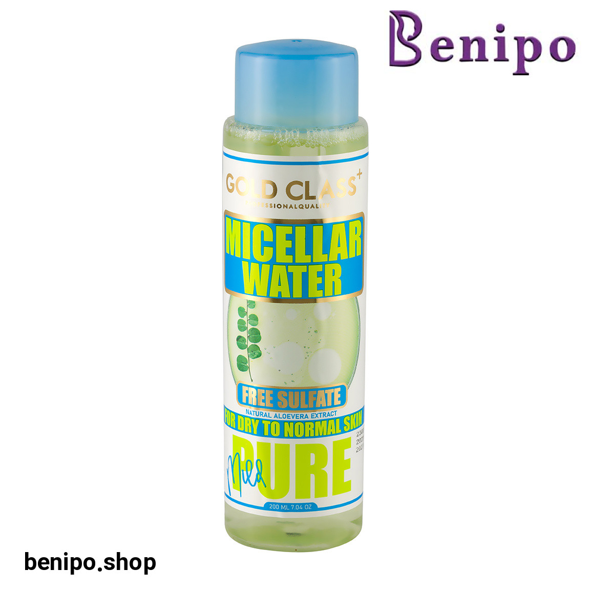 میسلار واتر مدل Pure حاوی عصاره آلوئه ورا مناسب پوست خشک تا نرمال حجم 200 میلی لیتر