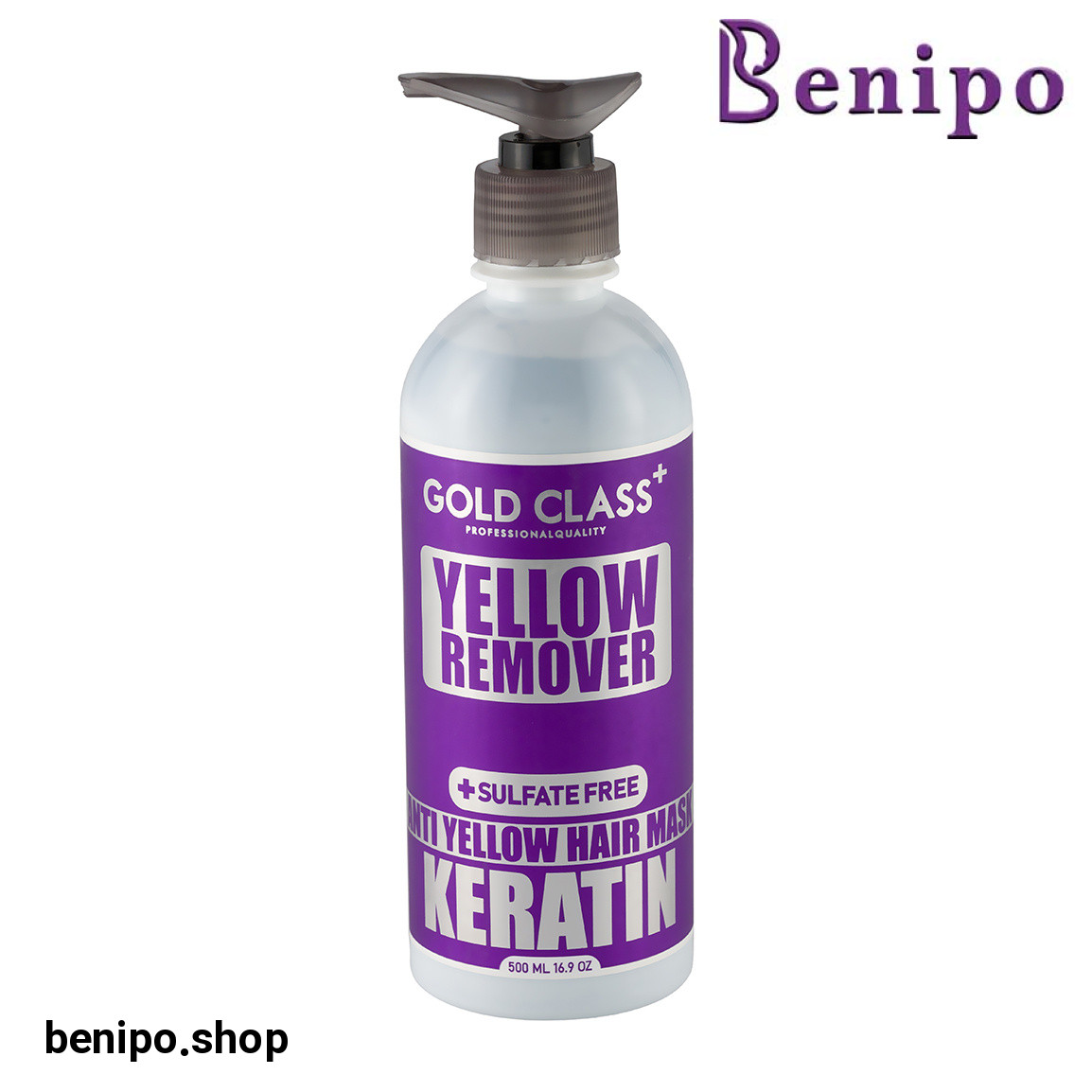 ماسک مو ضد زردی فاقد سولفات مدل Yellow Remover مناسب موهای رنگ شده حجم 500 میلی لیتر