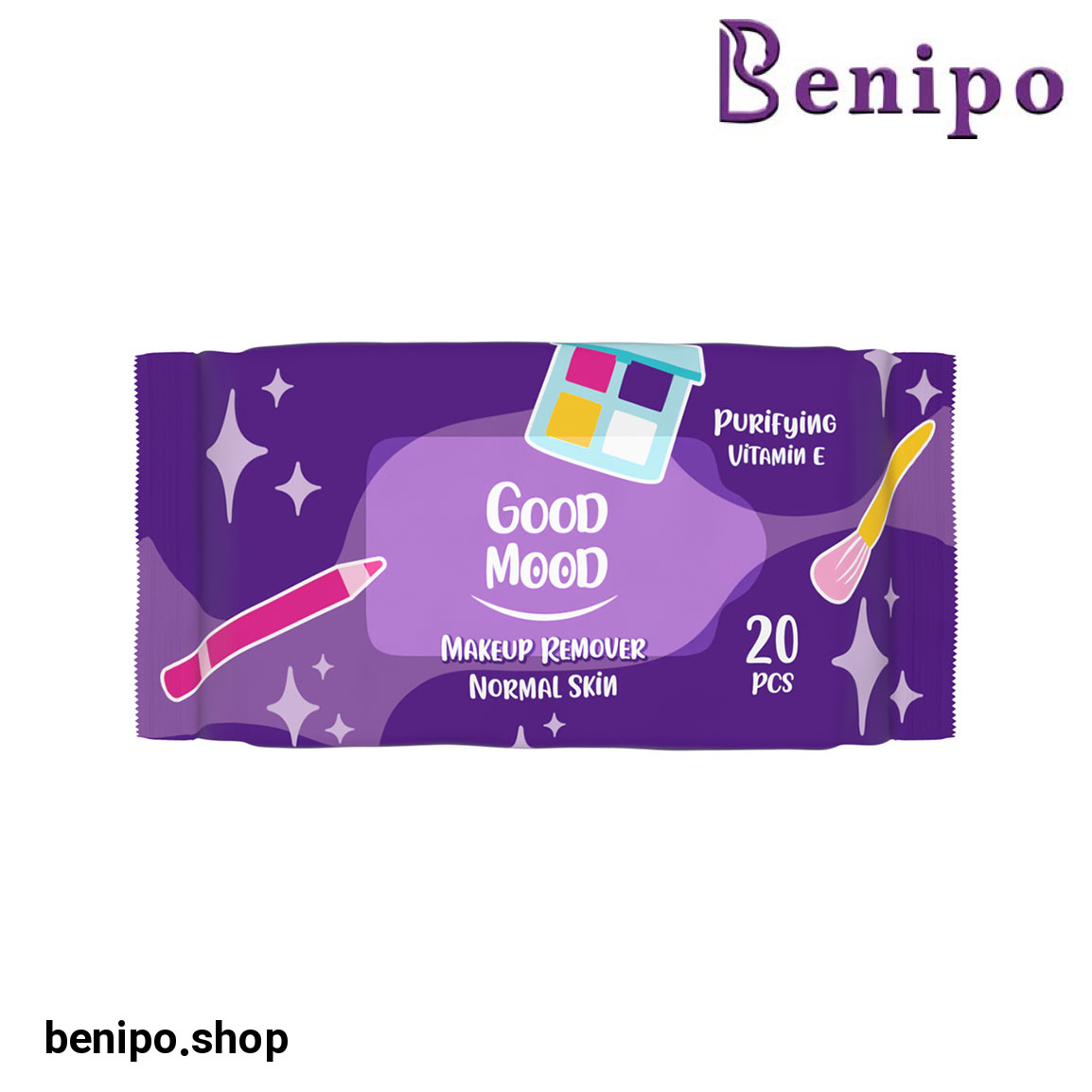 دستمال مرطوب آرایشی مدل Purifying Vitamin E بسته 20 عددی