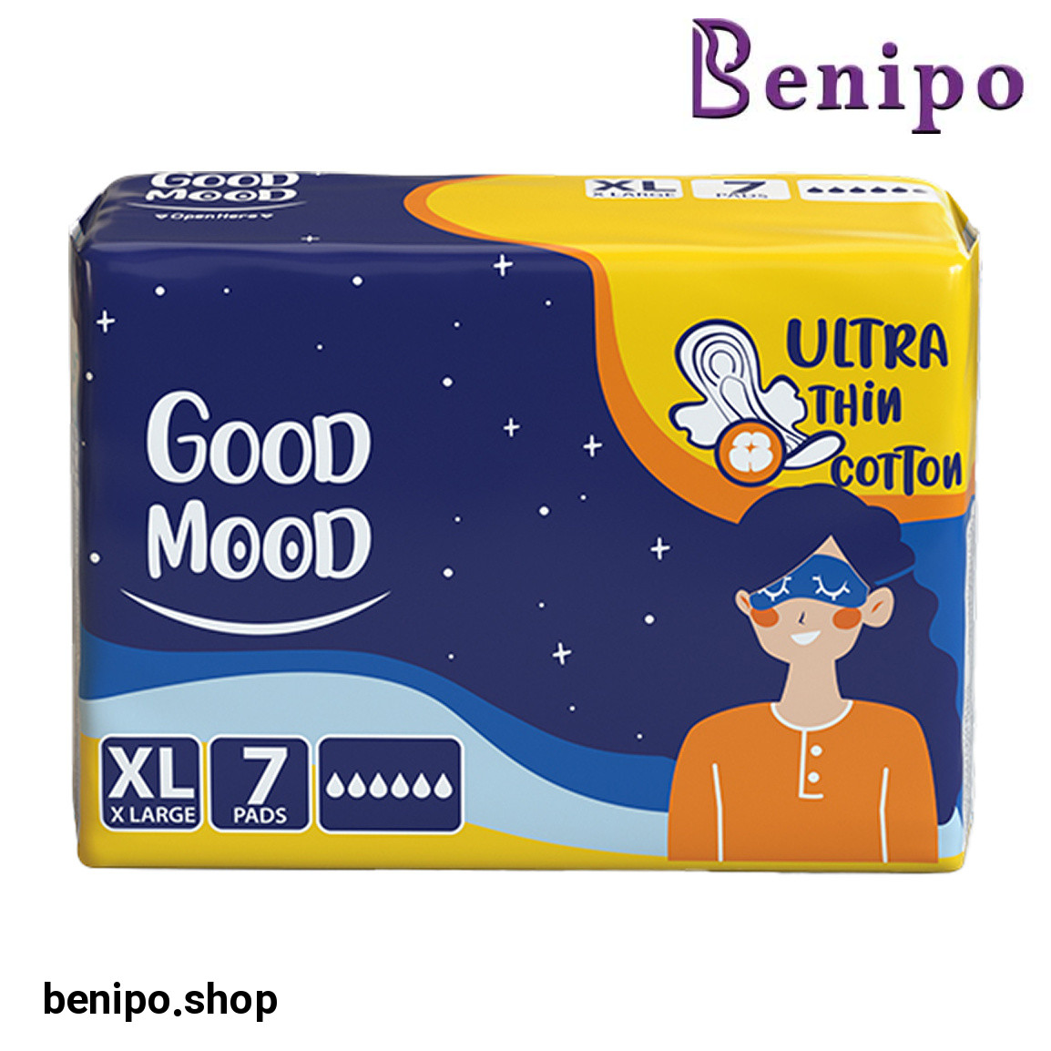 نوار بهداشتی اولترا نازک پنبه ای سایز خیلی بزرگ بسته 7 عددی