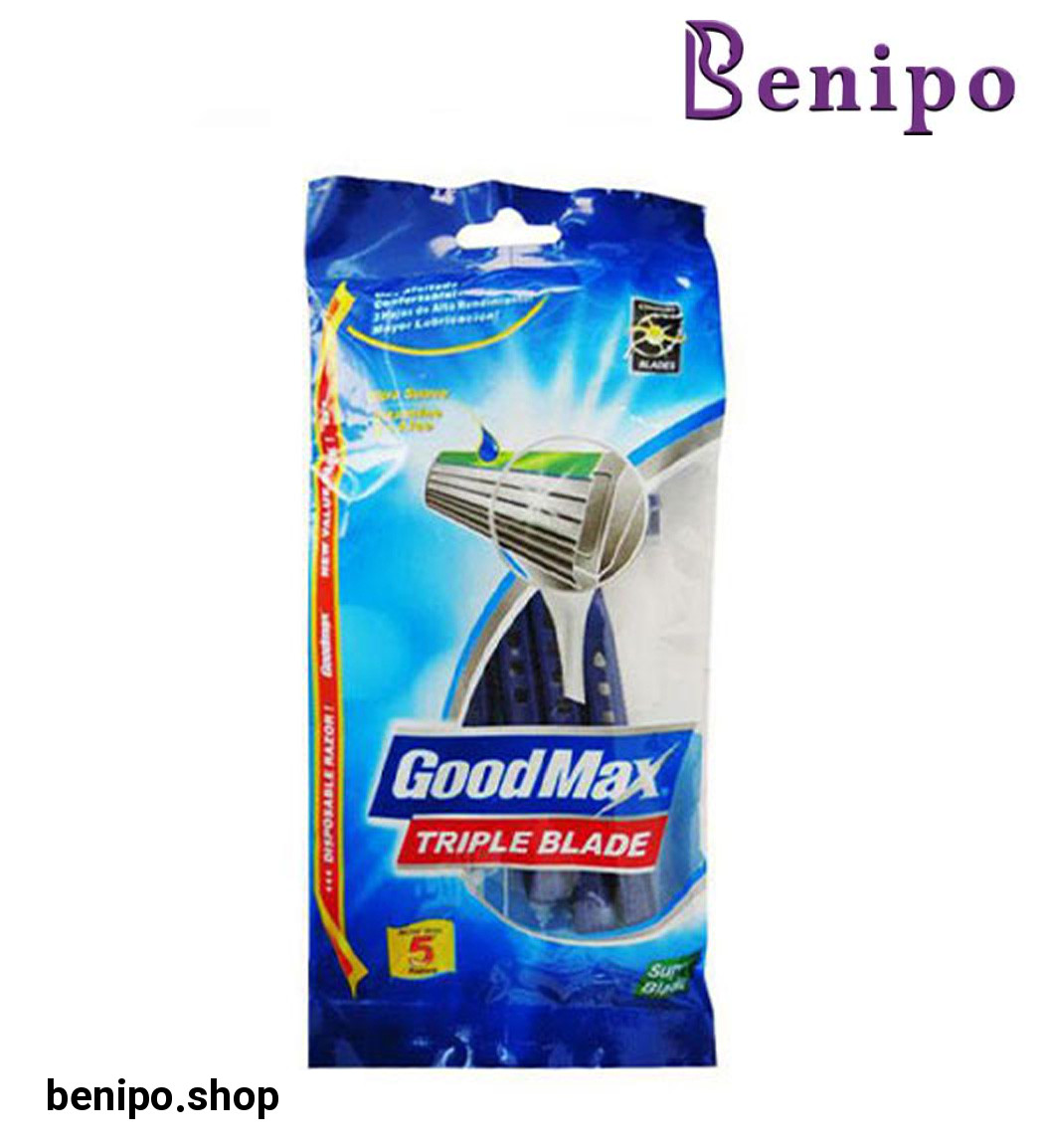 تیغ 3 لبه صابون دار بسته 5عددی