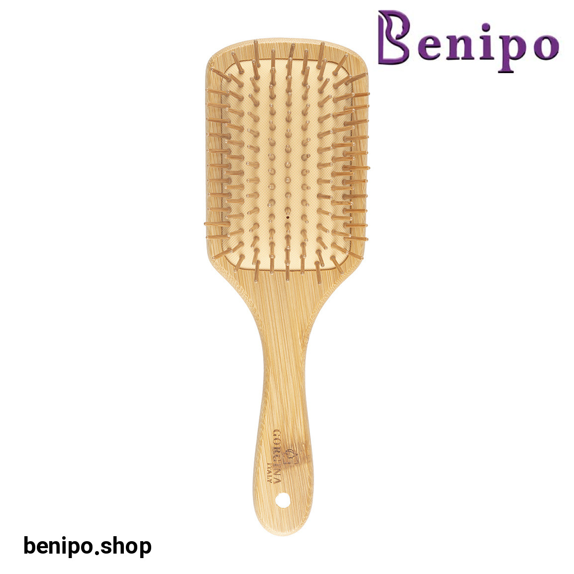 برس چوبی بامبو طرح مستطیل